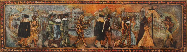 IRENE JARZ. "På väg - Fris III". Färgetsning, signerad och numrerad 5/175.