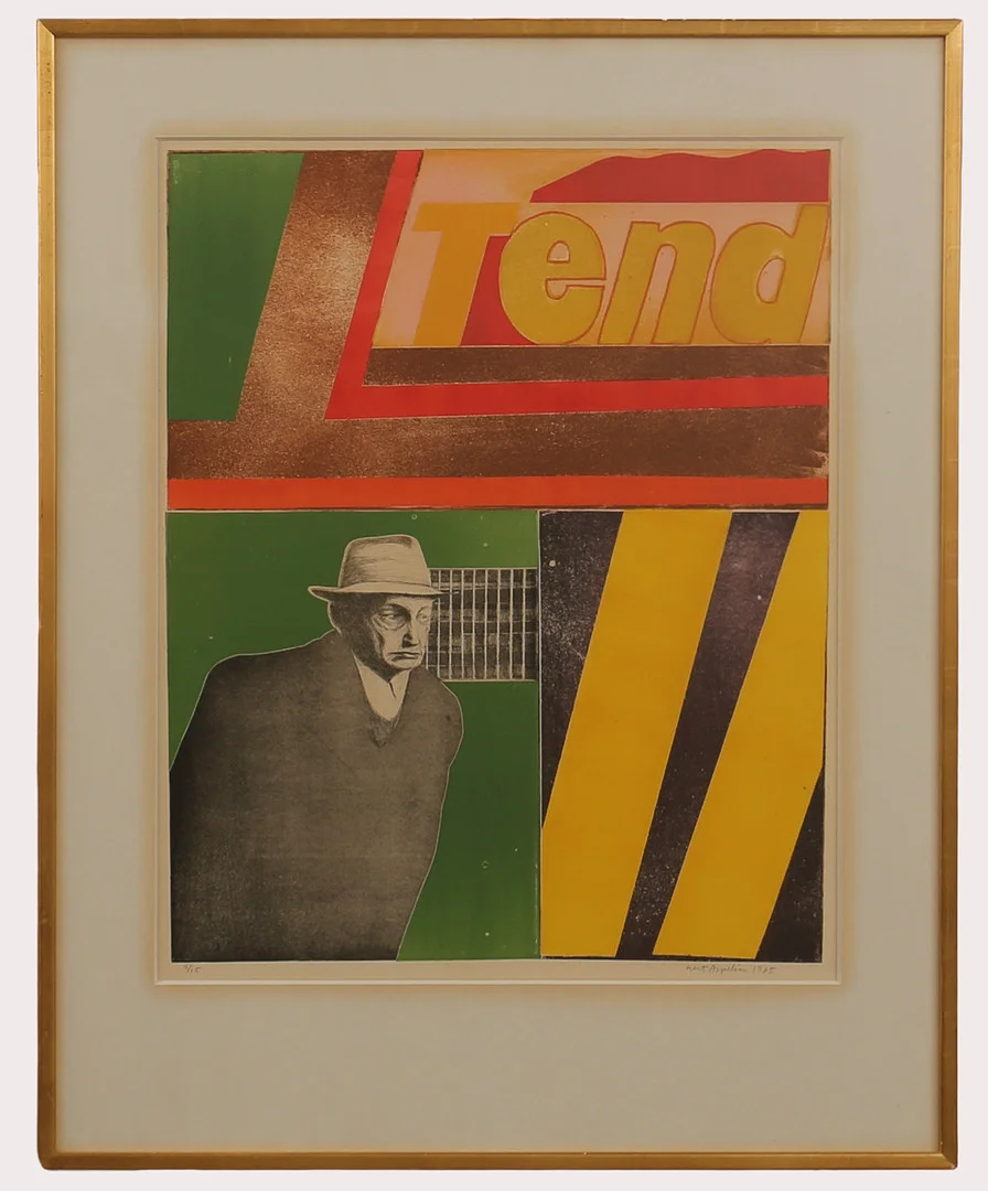 GERT ASPELIN. Blandteknik komposition, numrerad 11/15, signerad, daterad 1965. — Engravings & Prints — Limhamns Auktionsbyrå