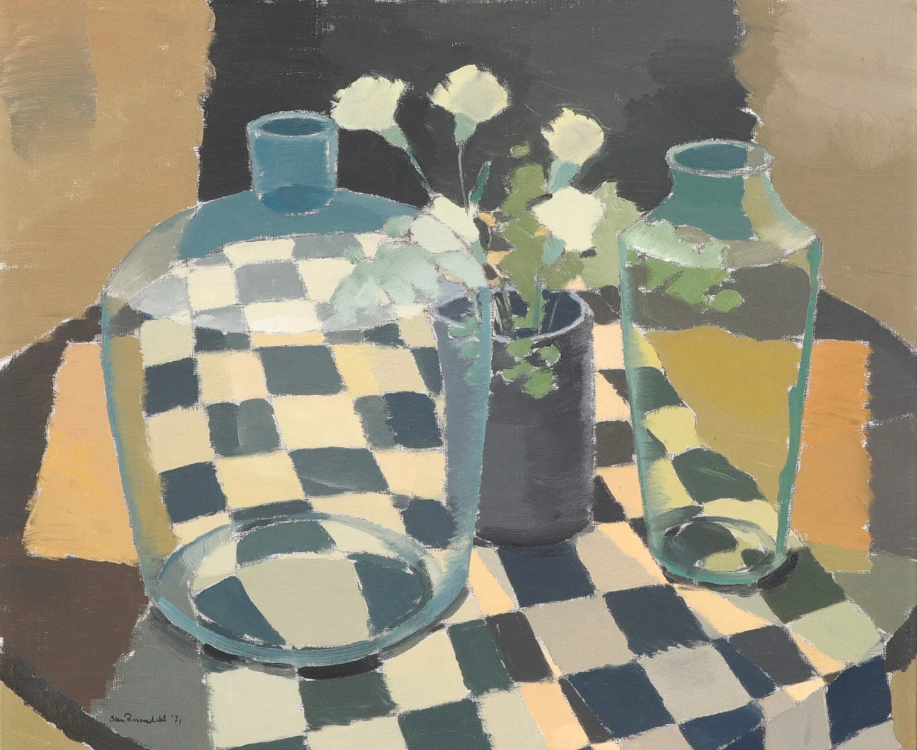 STEN ROSENDAHL. Olja på duk. — Paintings — Halmstads Auktionskammare