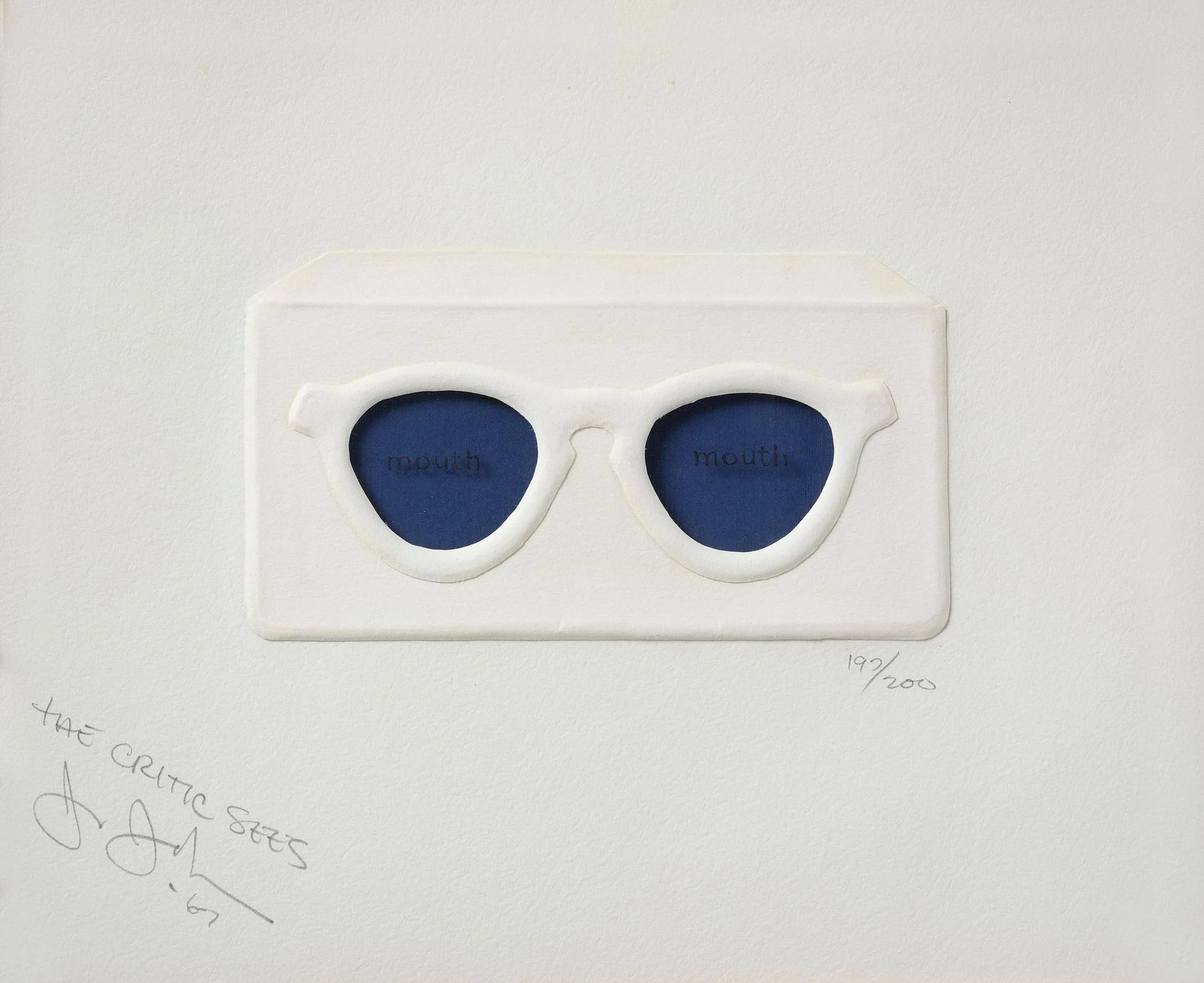 Jasper Johns, "The Critic sees" ur "Ten from Leo Castelli". — Bukowskis