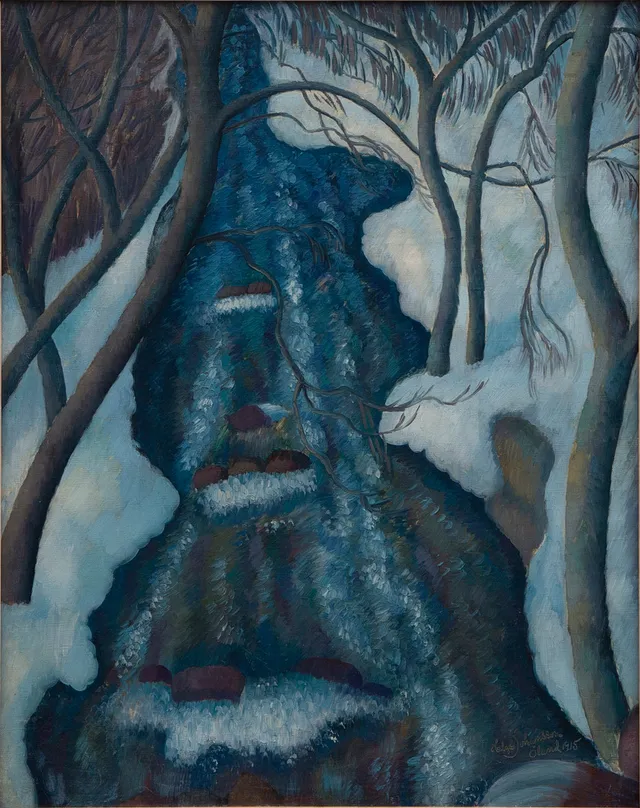 HELGE JOHANSSON. OLJA på duk "Ölandsbäck" signerad, 1915.