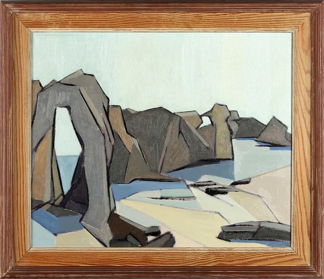 KURT ULLBERGER (1919-2008). "Raukar, Hamra", olja på duk.