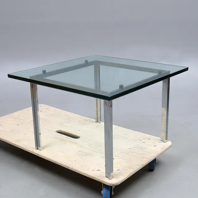 SOFFBORD, glas, metall, 1900/2000-tal.