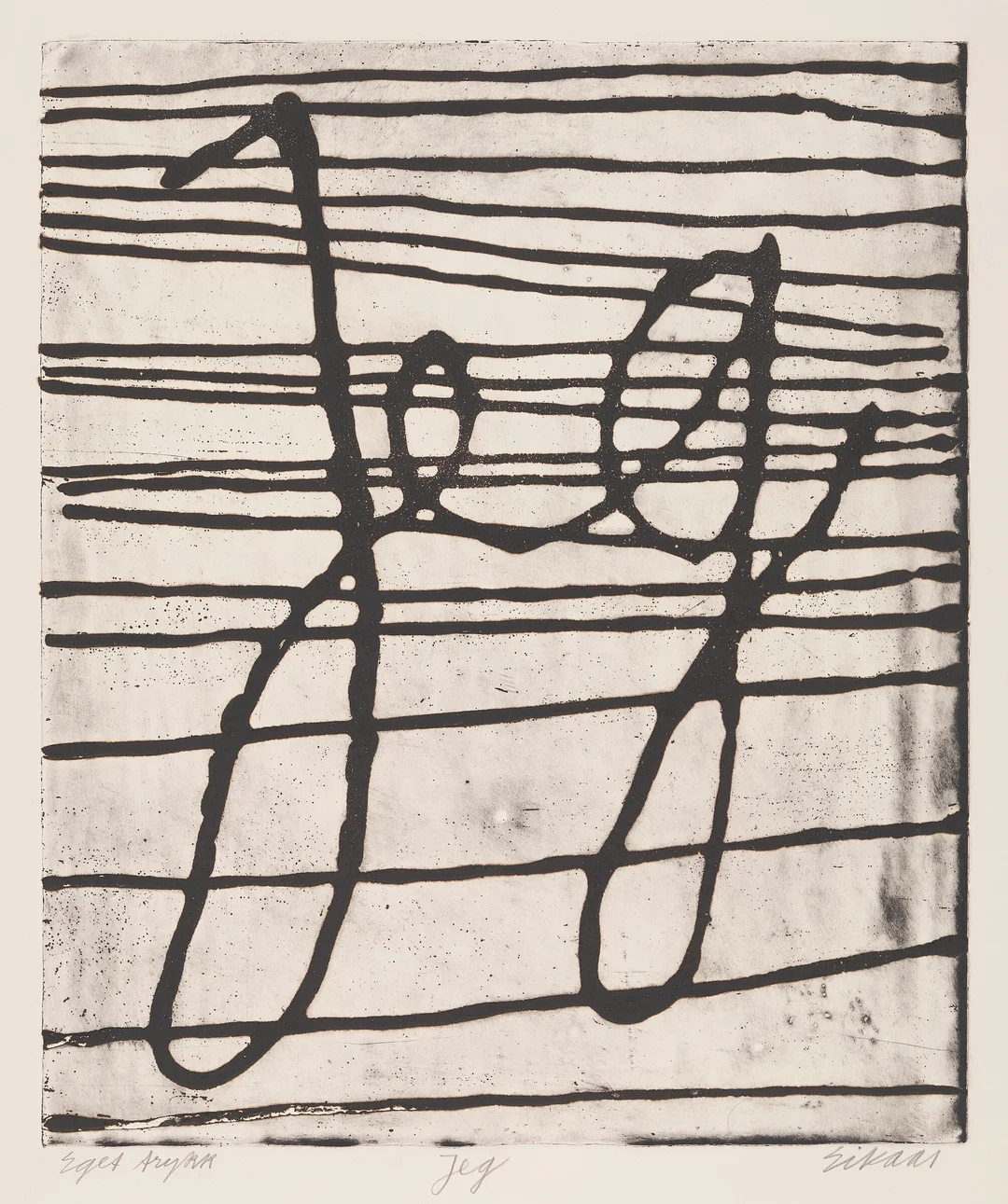 Eikaas, Ludvig — "Jeg" 1970 — Kunst/Grafikk — Blomqvist