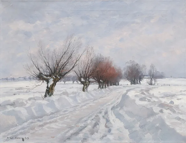 KARL LUNDBORG. PILEVALL, OLJA PÅ DUK.