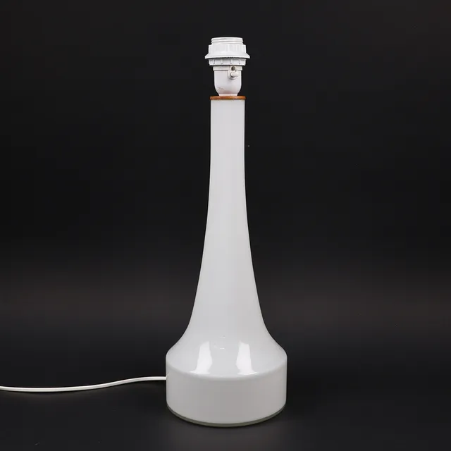 BORDSLAMPA, Bergboms, opalinglas, 1960/70-tal.