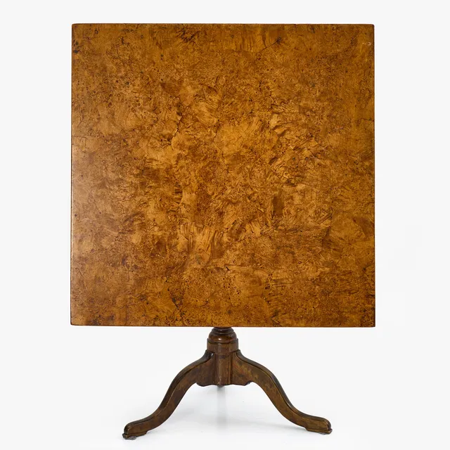 FÄLLBORD, 1800-tal, skiva med rotfanér.