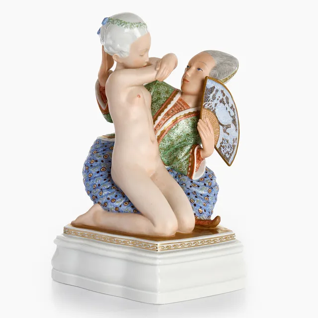GERHARD HENNING (Sverige, 1880-1967 Danmark), ”Fairy Tale II", figurin, porslin, Royal Copenhagen, Danmark, 1920-tal.