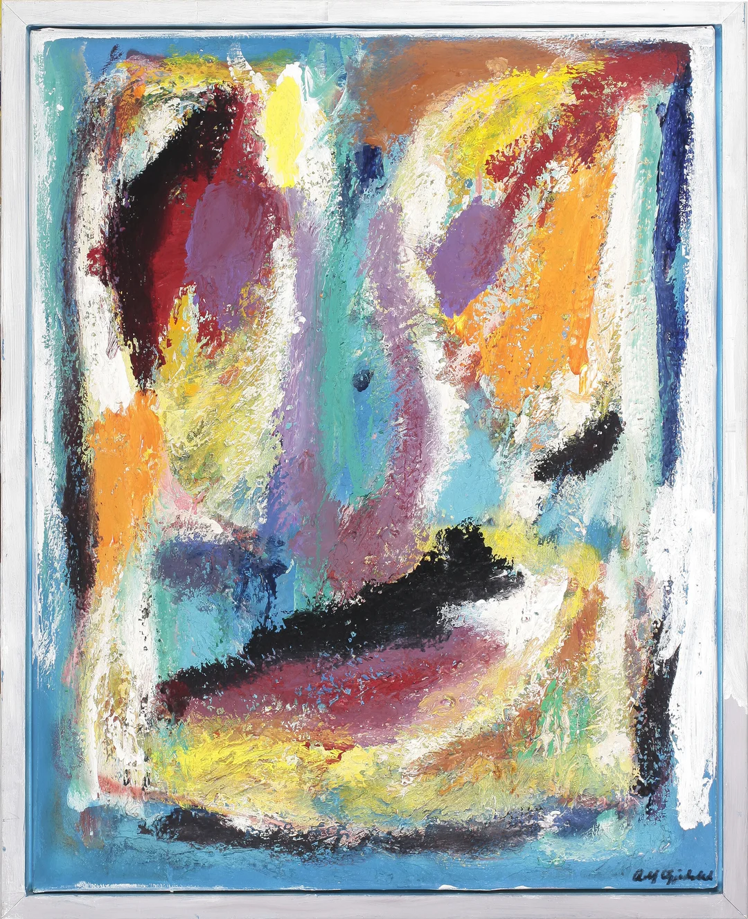 Gjedsted, Rolf — "Dobbeltportrett" 1988 — Kunst/Maleri — Blomqvist