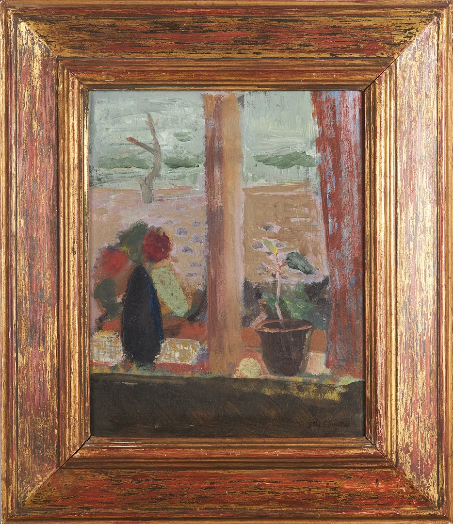 STIG SÖDERSTEN. Stilleben i fönster, signerad, olja på duk. — Paintings — Stockholms Auktionsverk Magasin 5
