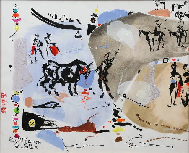 MIGUEL TORNER DE SEMIR. Bullfight.