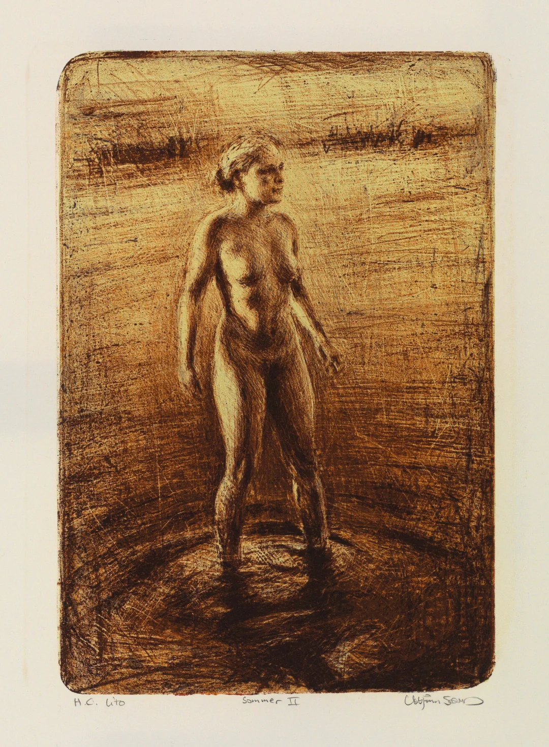 Sand, Vebjørn — "Sommer II" — Kunst/Grafikk — Blomqvist