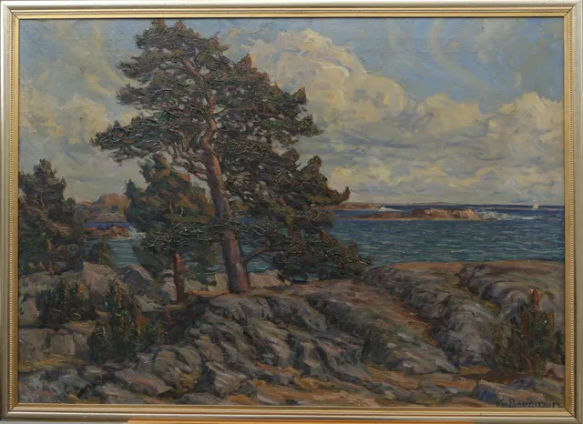 KARL BERGMAN. OLJA, på duk, signerad.