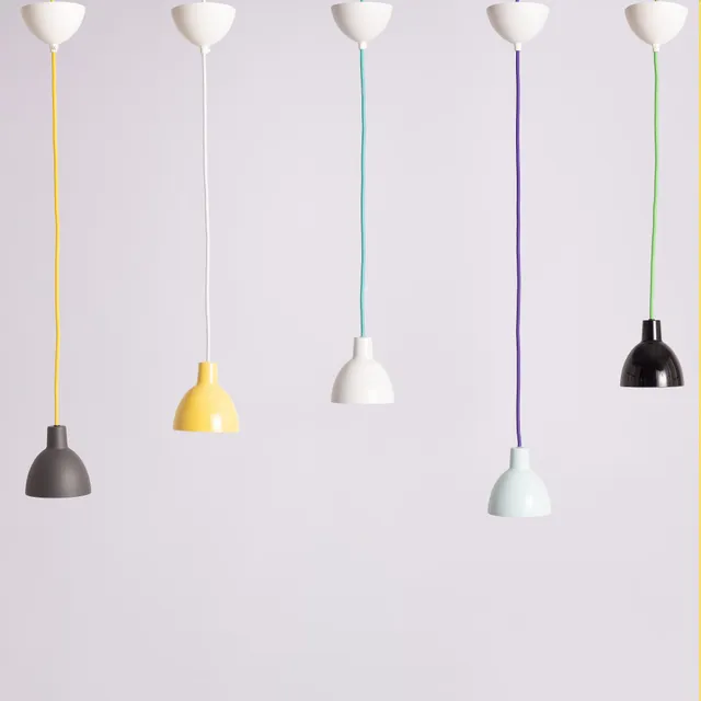 Louis Poulsen, taklampor, 5 st, "Toldbod 120", Danmark.