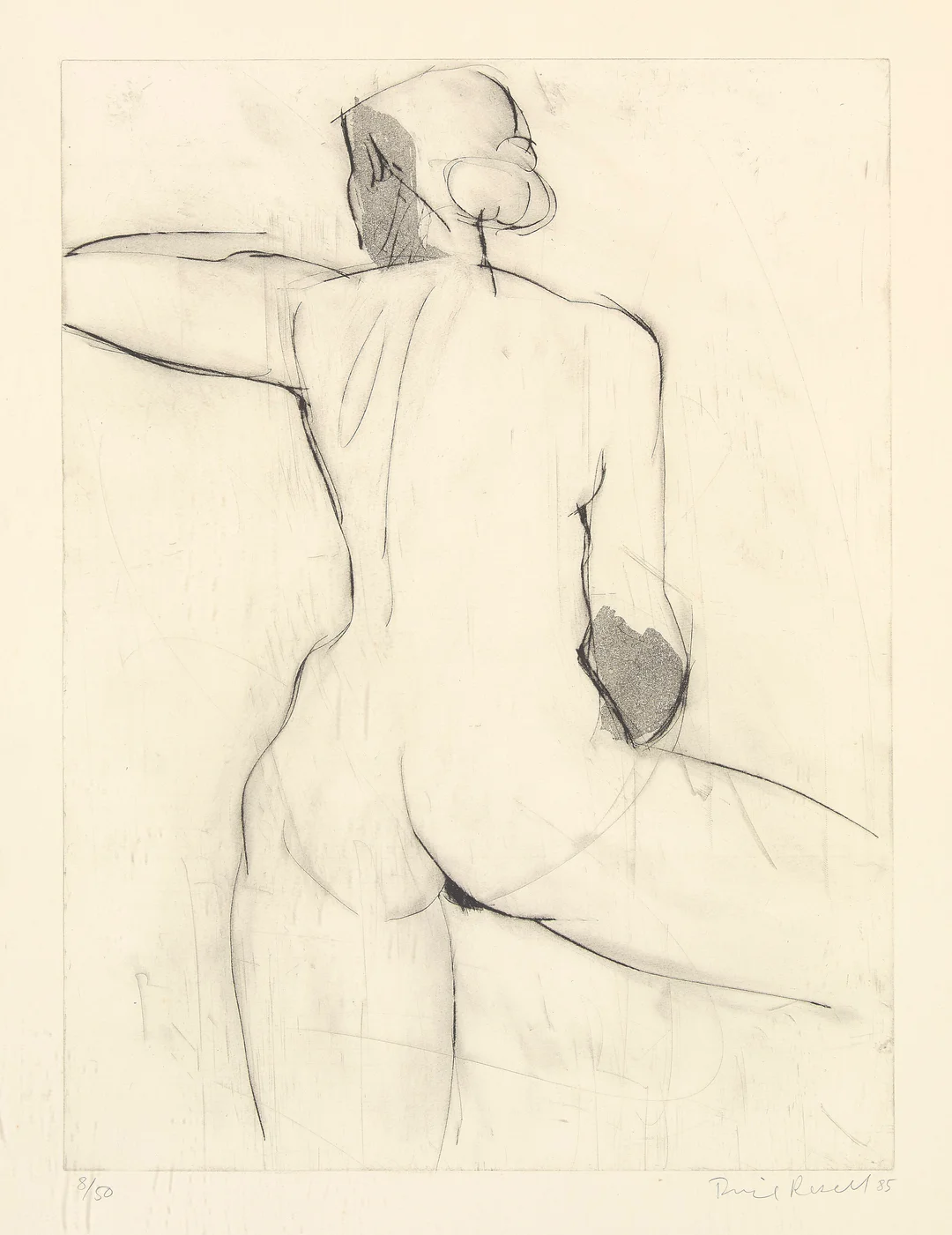 Resell, Terje — Kvinneakt, 1985 — Kunst/Grafikk — Blomqvist