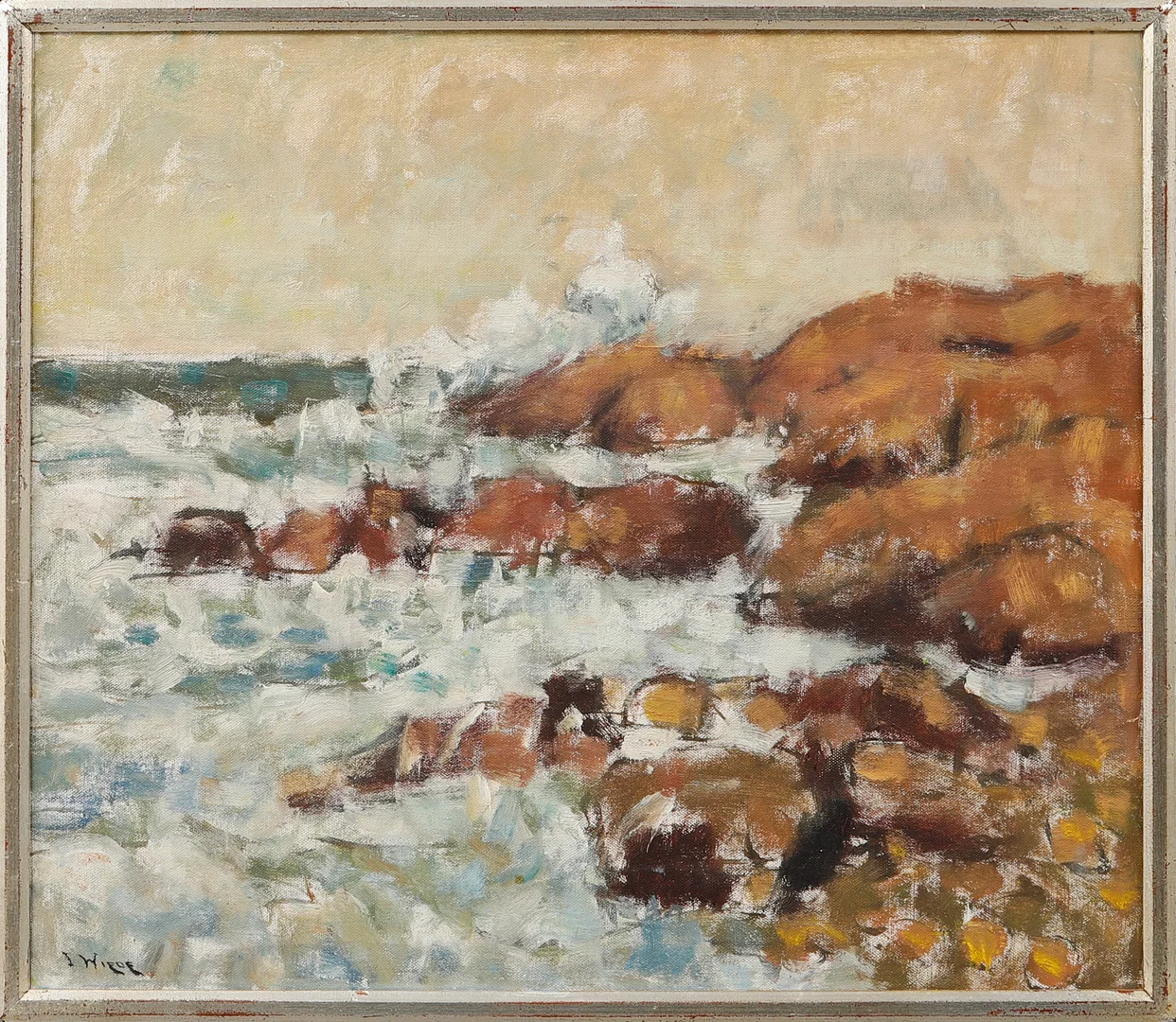 INGVAR WIEDE. Olja på pannå, 2 st, signerade. — Paintings — Göteborgs Auktionsverk