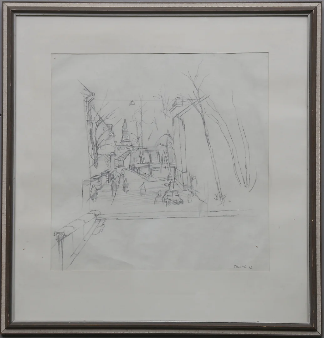 PÄR THORELL. Teckning, signerad och daterad 63. — Drawings — Gomér & Andersson Linköping