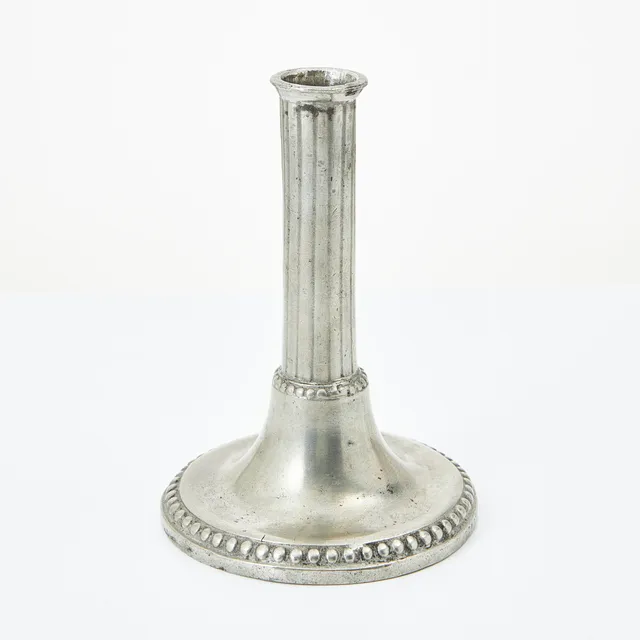 PETER GILLMAN (VERKSAM 1770-1798/1801). Ljusstake, tenn, Stockholm, 1796.