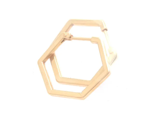 Örhängen, ett par 18K 1,7g Ø19mm