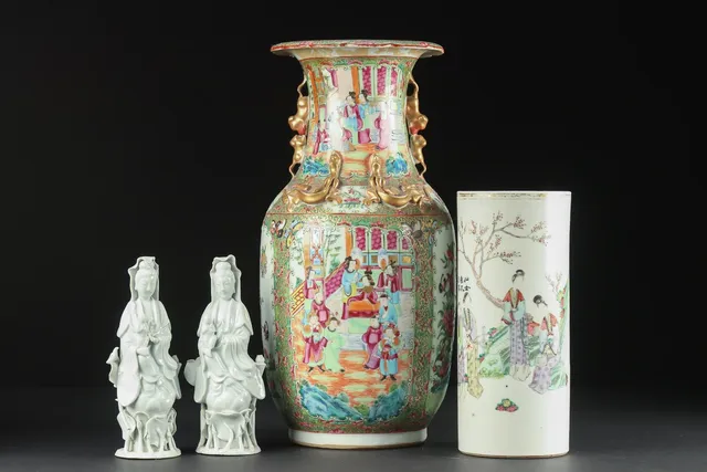 Kina. Samling porcelæn, 1800-tallet (4)