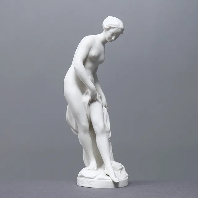 FIGURIN, parian, Baderska, efter Falconet, Gustavsberg, 1923.