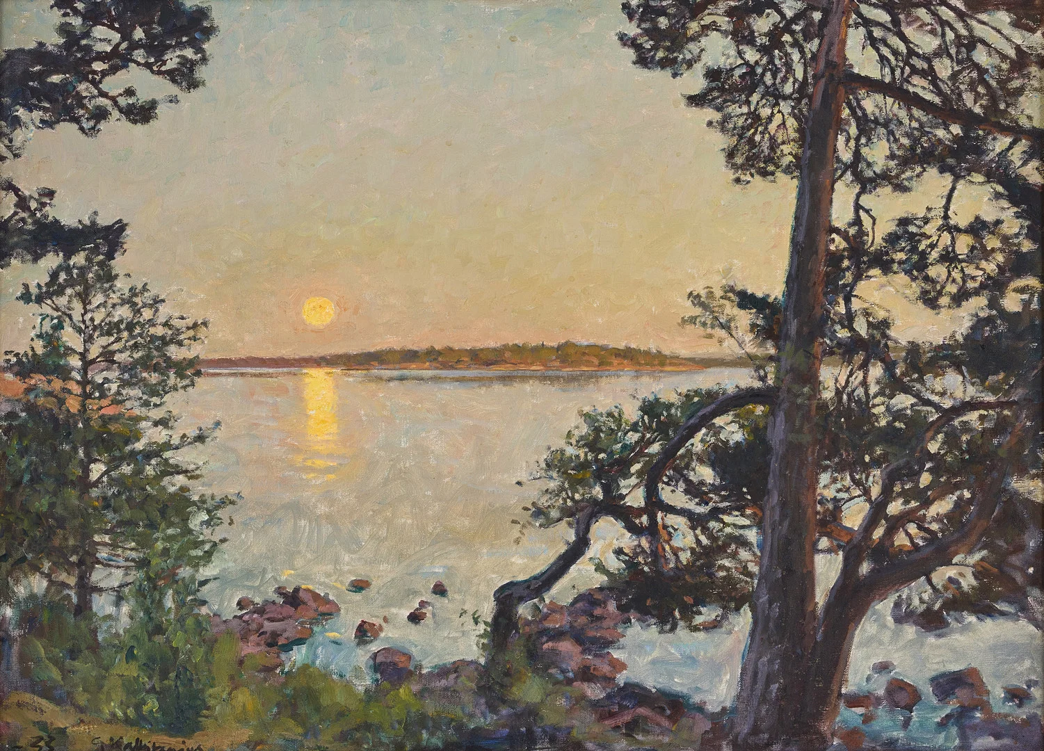 GOTTFRID KALLSTENIUS. "Junimåne, Källvik". — Paintings — Stockholms Auktionsverk Fine Art