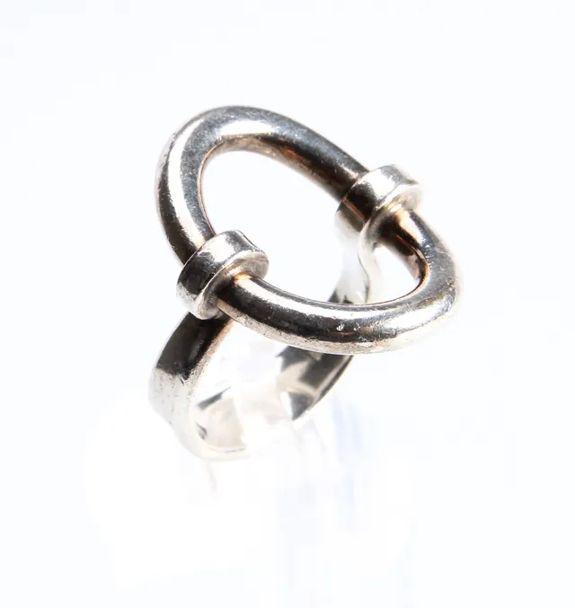 Bent Gabrielsen for Hans Hansen, Kolding. Modern ring in sterling silver, 1960s