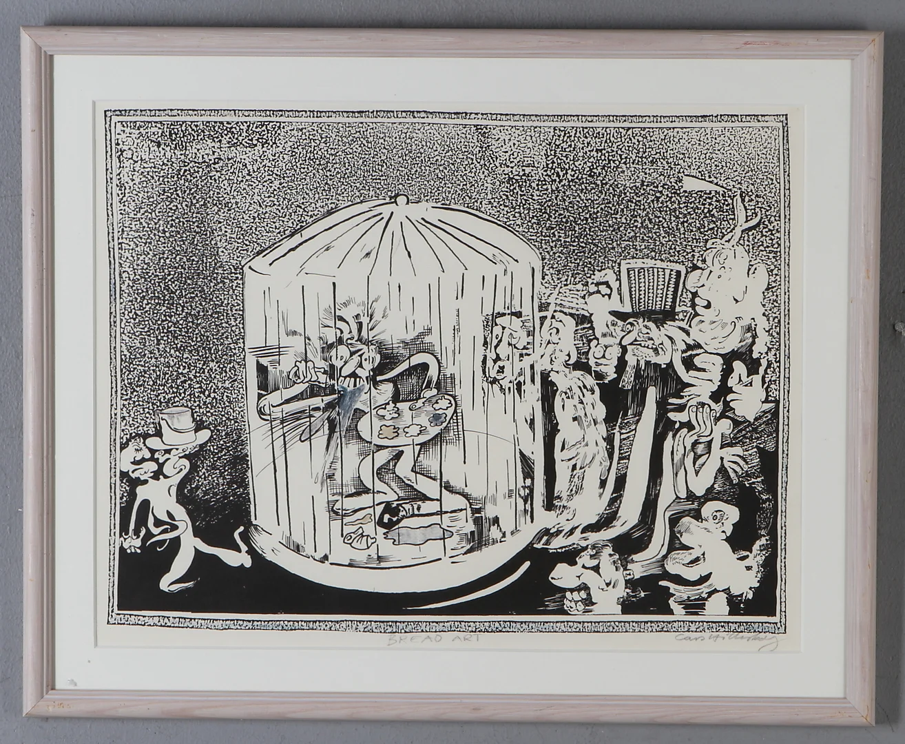 LARS HILLERSBERG. litografi, "Bread Art", signerad. — Engravings & Prints — Auktionshuset Kolonn