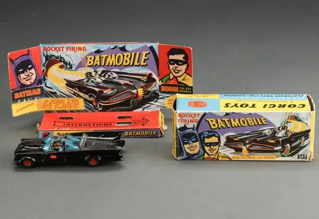 Corgi Toys. 'Rocket firing Batmobil' 1. udgave.