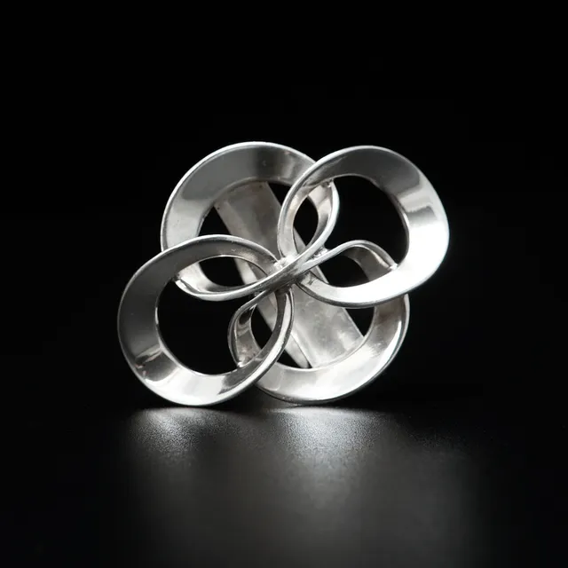 ERIK GRANIT. Ring, silver, E. Granit & Co, Helsingfors, 1974.