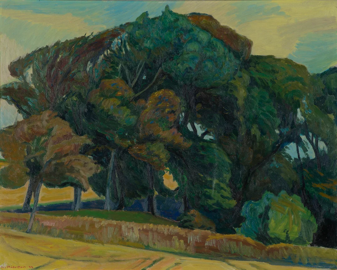 Midelfart, Willi — Landskap, 1946 — Kunst/Maleri — Blomqvist