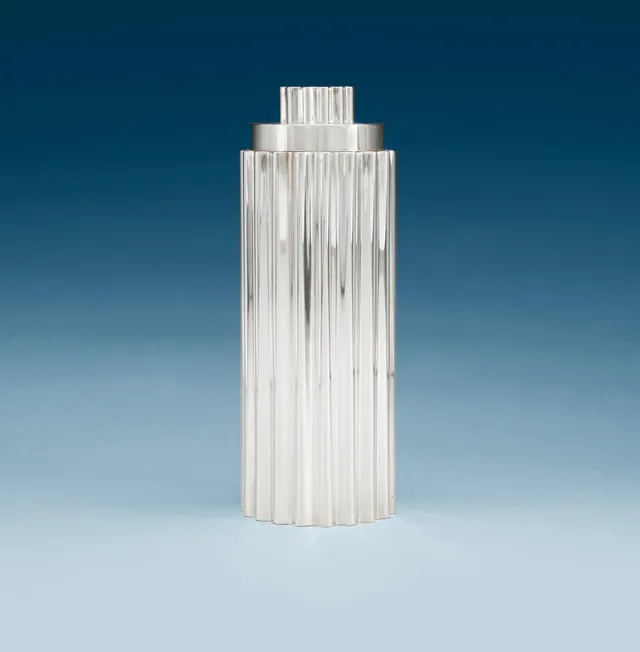 KAY FISKER, cocktailshaker, A. Michelsen, Köpenhamn 1947, sterling,