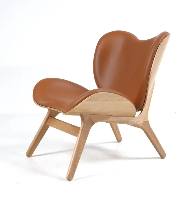 Anders Klem for Umage. Armchair model 'A Conversation Piece, Low', oak / cognac leather