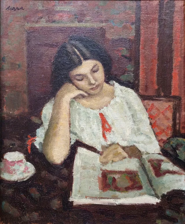 FRANCESC SERRA (1912-1976). Una joven.