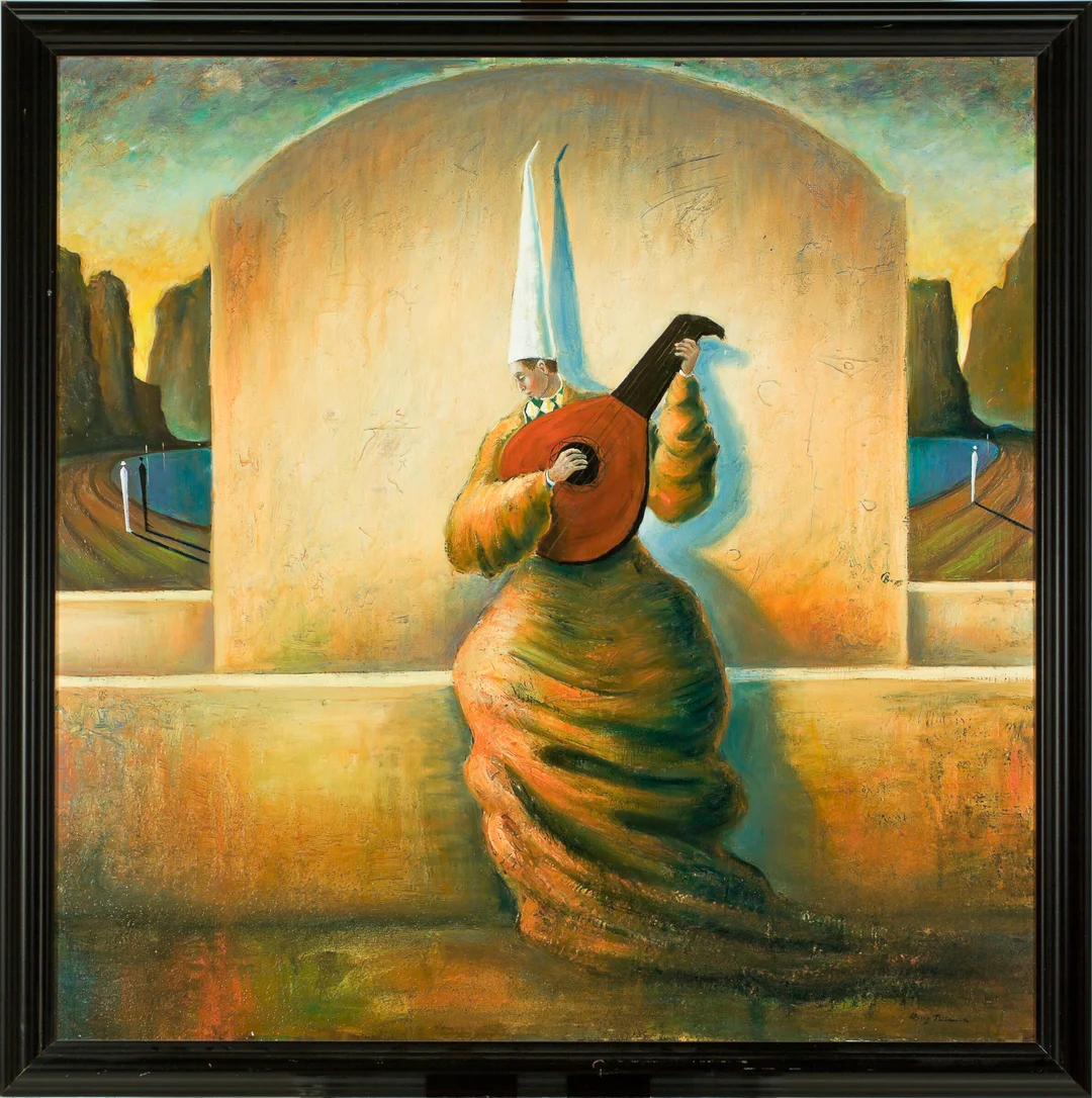 Reitan, Elling — Mann med lut, 1996 — Kunst/Maleri — Blomqvist