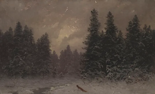 Skramstad, Ludvig — Rev i vinterkog, 1884