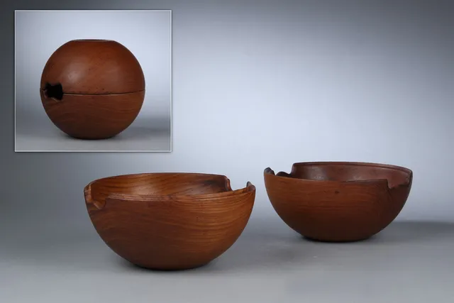 Kay Bojesen. Globe-shaped double salad bowl (2)