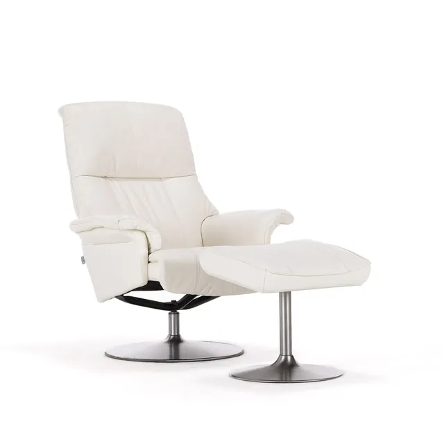 Hjort Knudsen. Armchair with stool