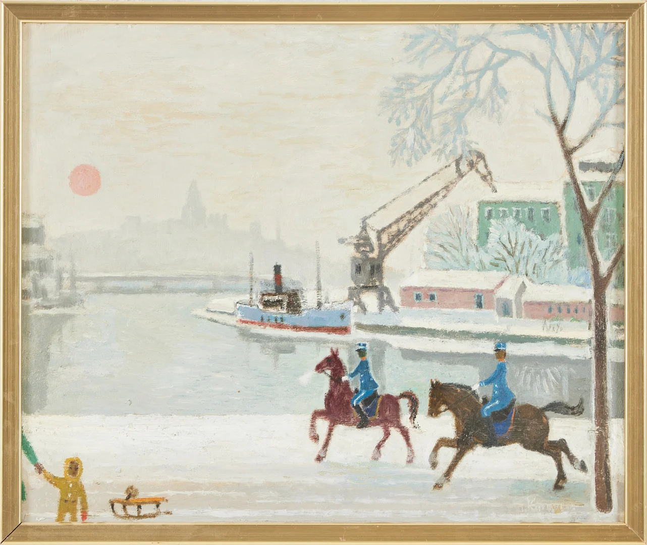 JÜRGEN VON KONOW. "Vintermorgon". — Paintings — Stockholms Auktionsverk Magasin 5