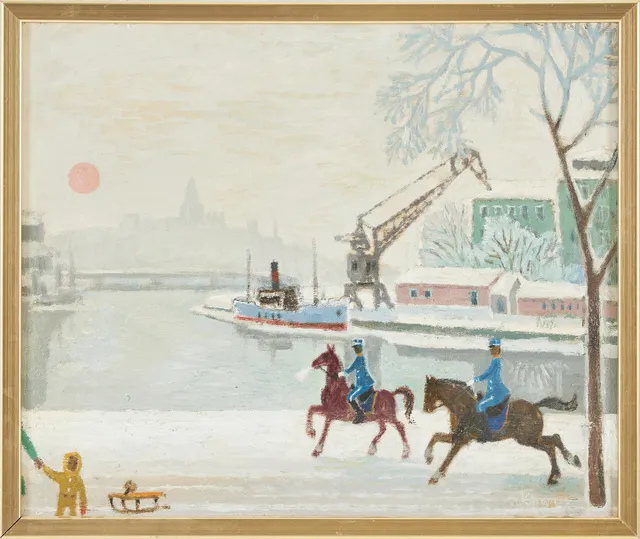 JÜRGEN VON KONOW. "Vintermorgon".