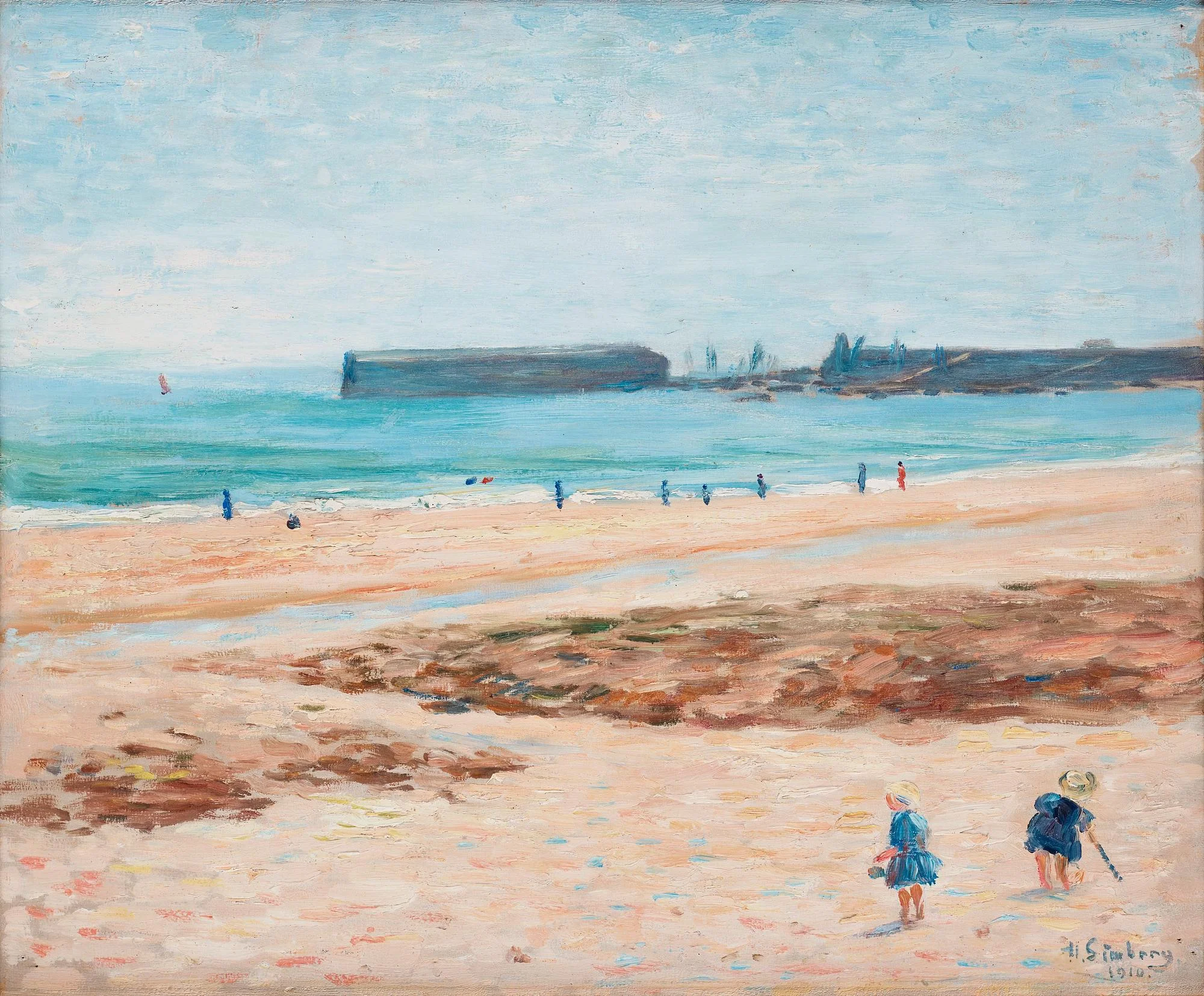 Hugo Simberg, Plagebild från Quiberon, Bretagne. — Bukowskis