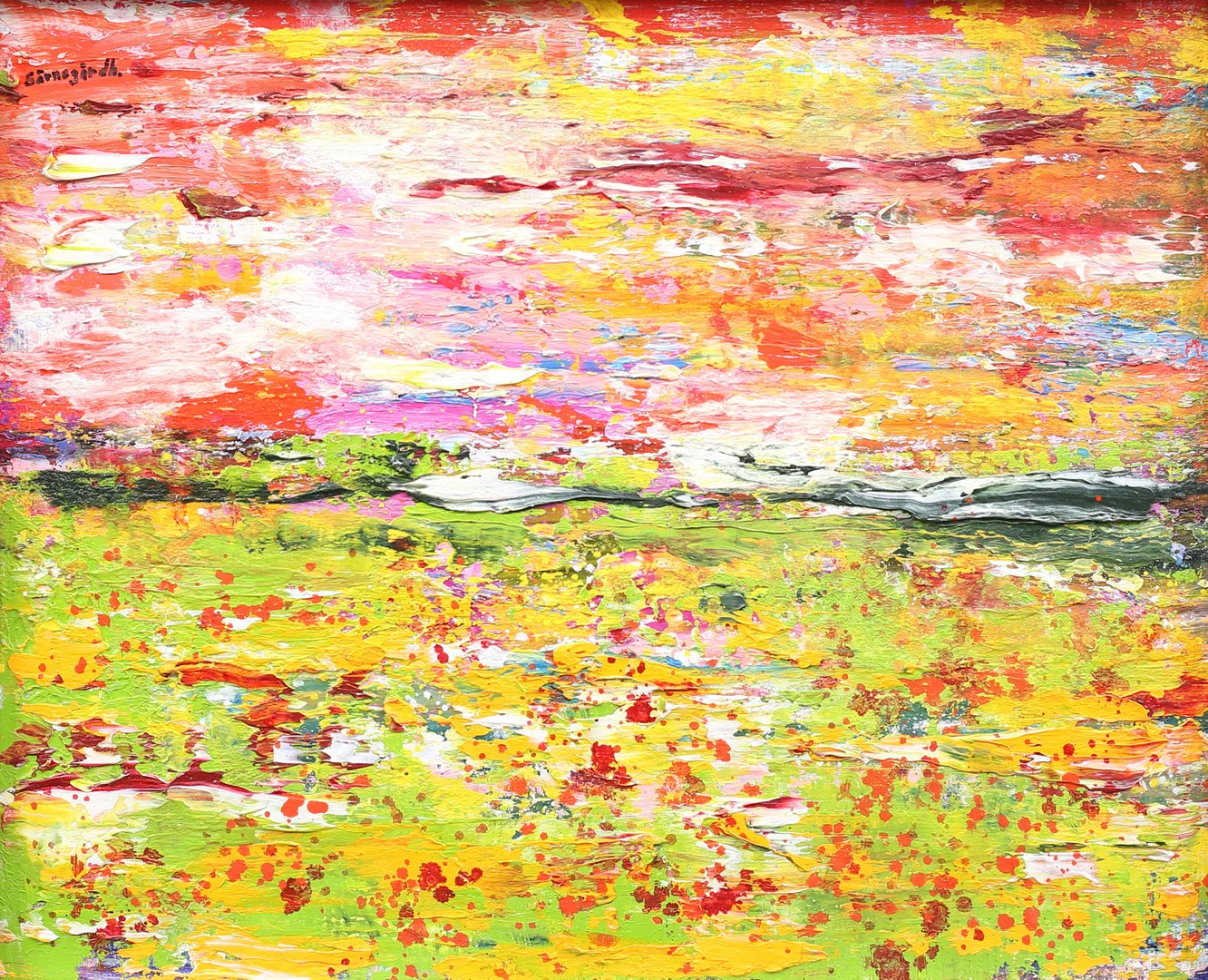 ULF SÄRNEGÅRDH. Inre landskap, olja på pannå, signerad. — Paintings — Garpenhus Auktioner