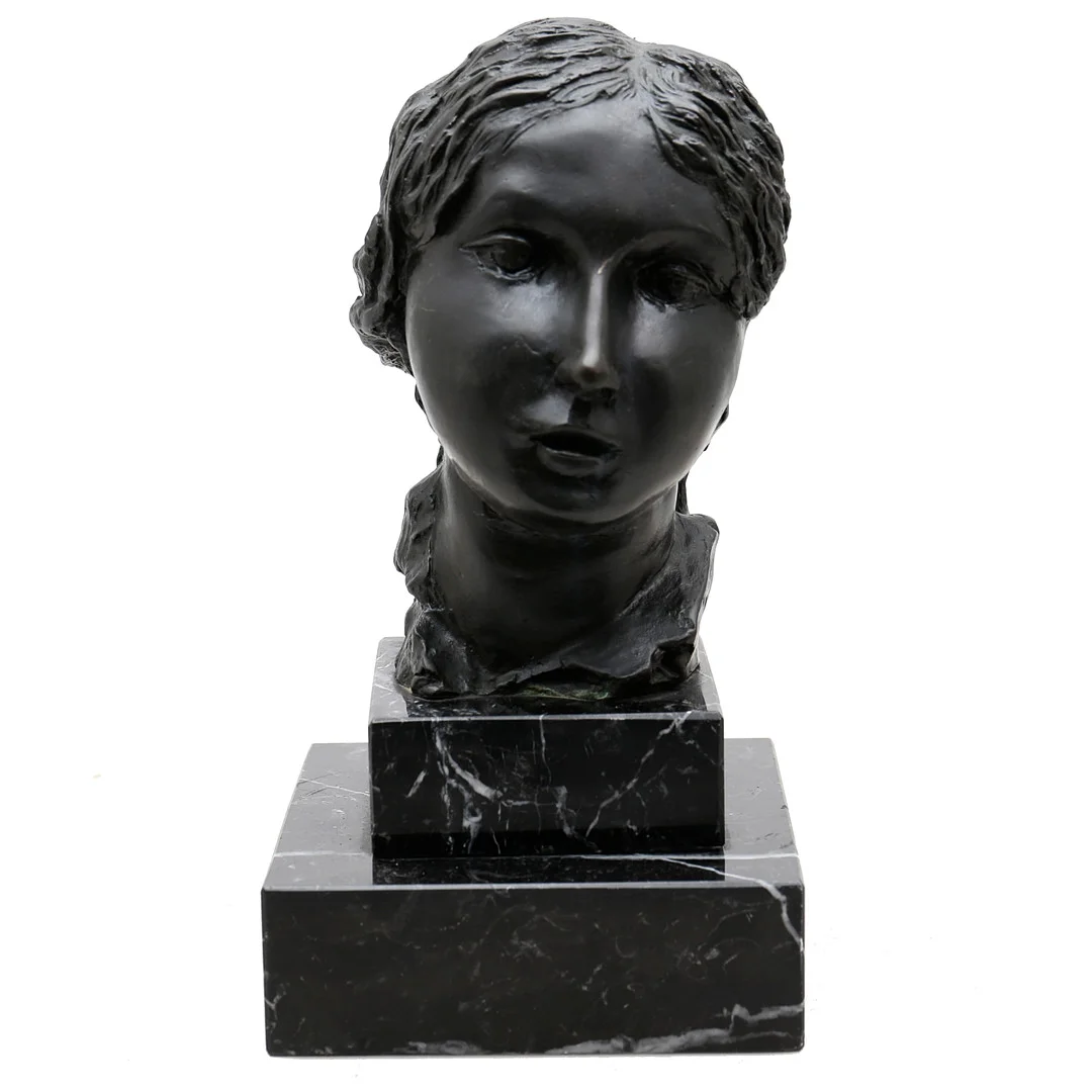 AFTER APEL·LES FENOSA. Tête de jeune fille. — Sculptures & Bronzes — Balclis