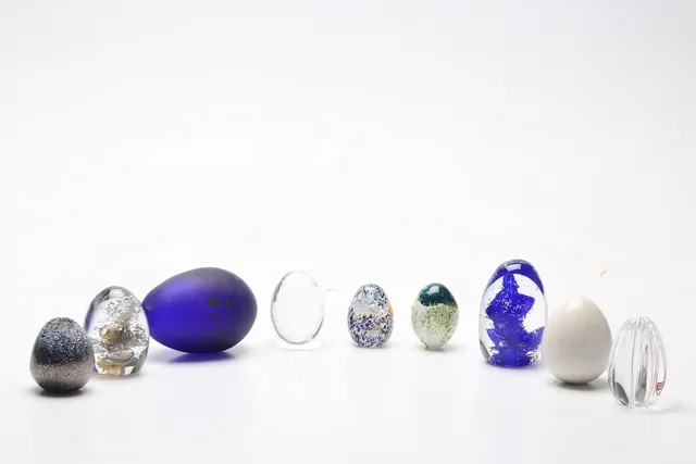 KERAMIK och GLAS, 9 delar, bl.a. Orrefors och Pentik, Finland.