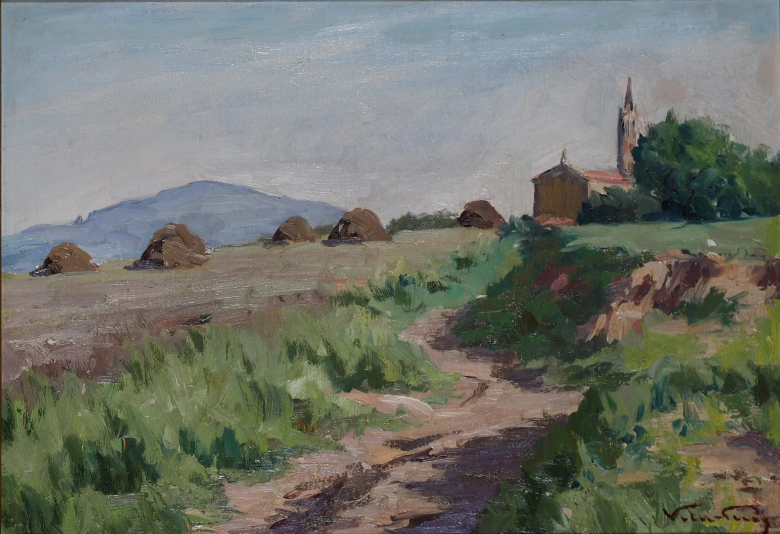 JOAN VILA PUIG. Landscape, Sabadell. — Paintings — Balclis
