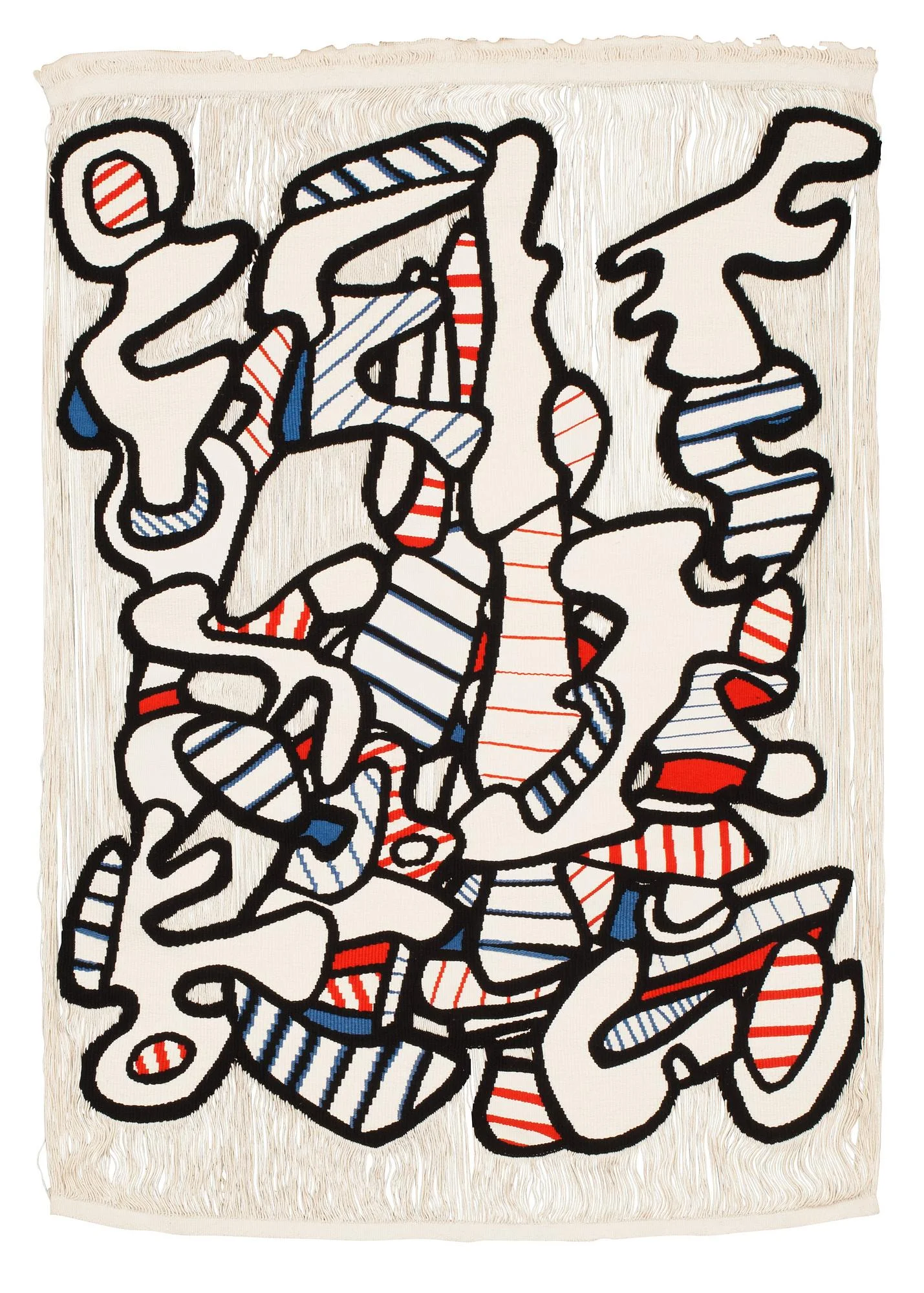 VÄVD TAPET. "Arborescence". Gobelängteknik och "transparent väv". 162 x 117,5 cm. Komponerad av Jean Dubuffet, — Bukowskis