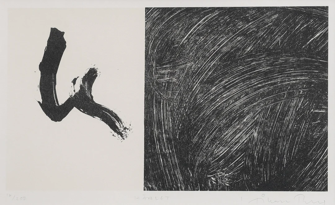 HÅKAN BERG (FÖDD 1958). "KÄRLET". — Engravings & Prints — Crafoord Auktioner Lund