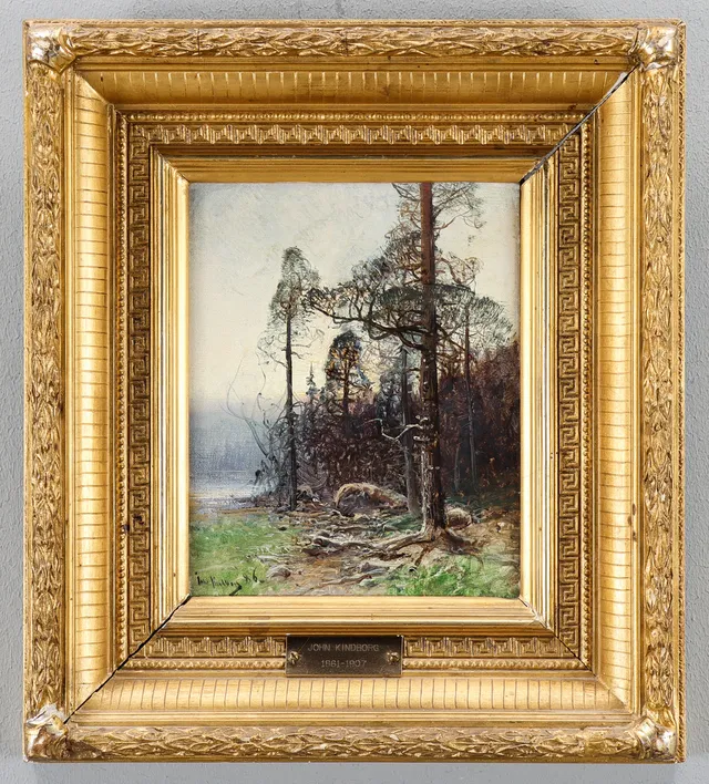 JOHN KINDBORG. Skymningslandskap.