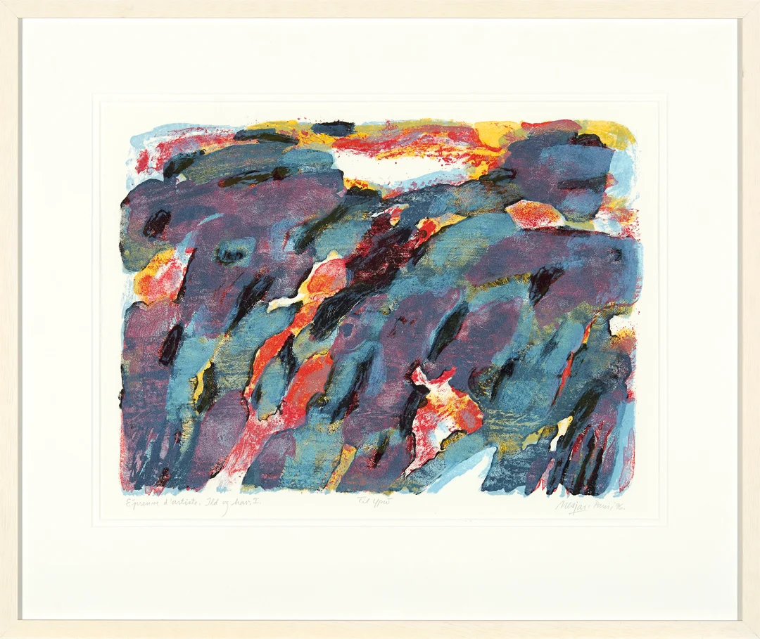 Nesjar, Carl — "Ild og hav I" 1996 — Kunst/Grafikk — Blomqvist