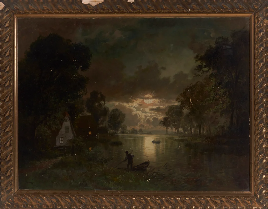 Arnegger, Alois — Nattstemning — Kunst/Maleri — Blomqvist